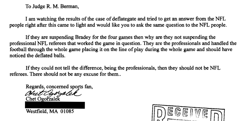 Illustration for article titled Here Are The Anti-NFL Letters Fans Sent The Ballghazi Judge